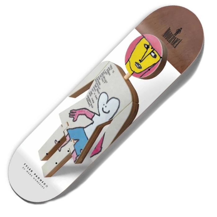 GIRL Modernica x Mark Gonzales - Tyler Pacheco - Skateboard Deck 8.50