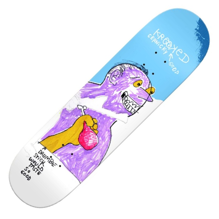 Krooked Skateboards - Cernicky - Drumbe Stick - Skateboard Deck 8.25