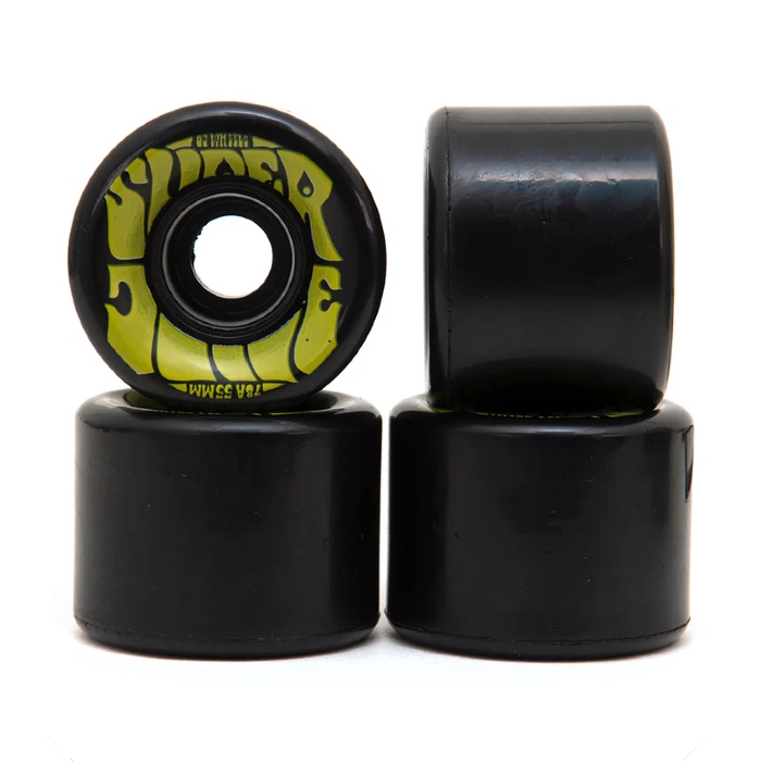 OJ Wheels - Mini Super Juice - Skateboard Wheels 55mm / 78a - Black/Yellow