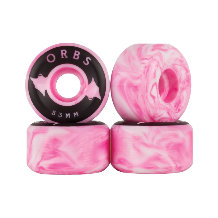 Orbs - Specters - Skateboard Wheels 53mm / 99a - Pink/White Swirls