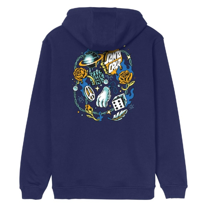 Santa Cruz Skateboards - Lucky Day - Hooded Sweatshirt - Deep Cobalt