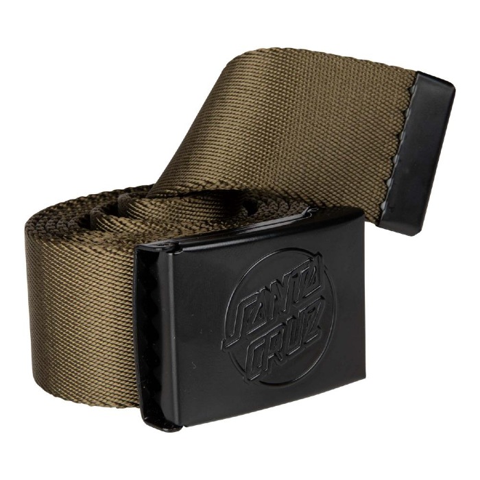 Santa Cruz Skateboards - Opus Dot Emboss - Web Belt - Uniform Green