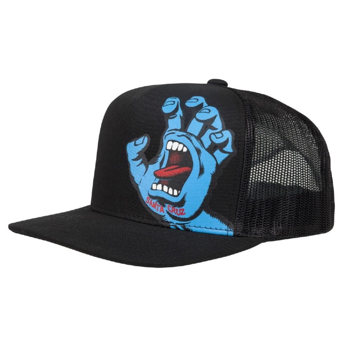 Santa Cruz Skateboards - Screaming Hand - YOUTH Cap - Black