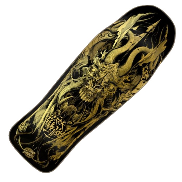 Santa Cruz Skateboards -  Winkowski Primeval - Skateboard Deck 10.34 Black/Gold