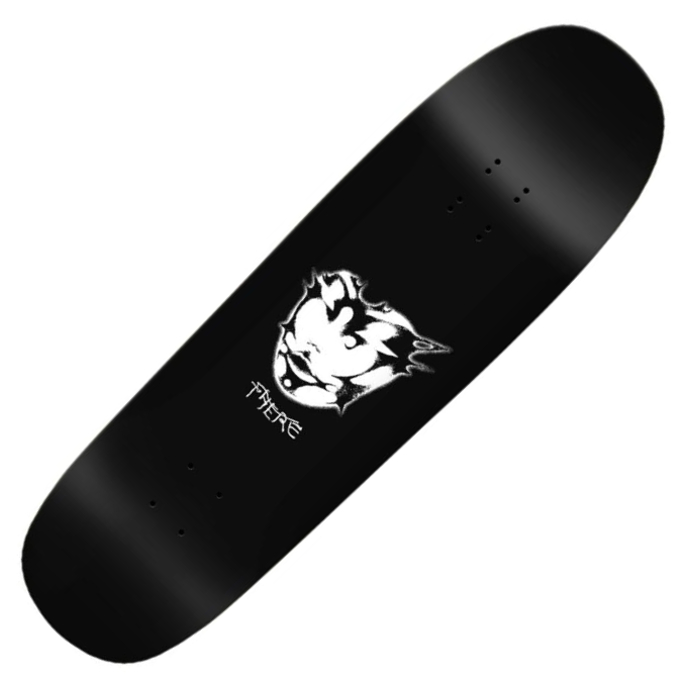 There - Team Mask - Shaped Skateboard Deck 9.25